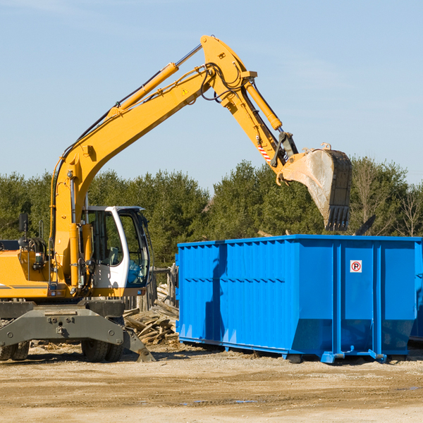 are there any restrictions on where a residential dumpster can be placed in Cumming GA